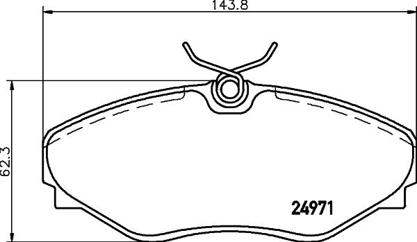 HELLA 8DB 355 020-731 - Kit pastiglie freno, Freno a disco autozon.pro