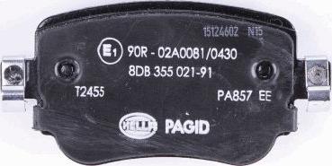 HELLA 8DB 355 021-911 - Kit pastiglie freno, Freno a disco autozon.pro