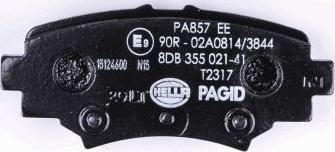 HELLA 8DB 355 021-411 - Kit pastiglie freno, Freno a disco autozon.pro