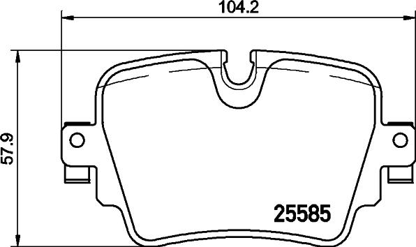 HELLA 8DB 355 021-161 - Kit pastiglie freno, Freno a disco autozon.pro