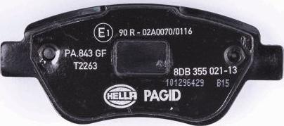 HELLA 8DB 355 021-131 - Kit pastiglie freno, Freno a disco autozon.pro