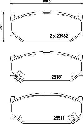 HELLA 8DB 355 021-121 - Kit pastiglie freno, Freno a disco autozon.pro