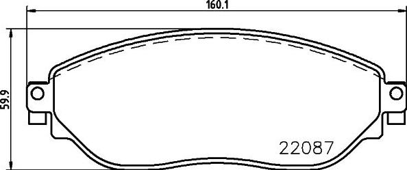 HELLA 8DB 355 021-891 - Kit pastiglie freno, Freno a disco autozon.pro