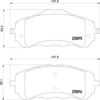 HELLA 8DB 355 021-321 - Kit pastiglie freno, Freno a disco autozon.pro