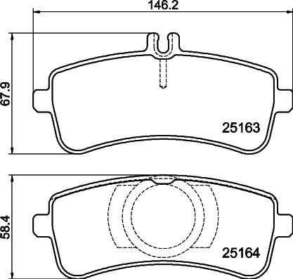 HELLA 8DB 355 021-371 - Kit pastiglie freno, Freno a disco autozon.pro