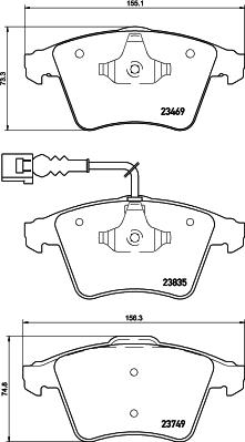 HELLA 8DB 355 021-221 - Kit pastiglie freno, Freno a disco autozon.pro