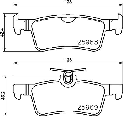 HELLA 8DB 355 021-701 - Kit pastiglie freno, Freno a disco autozon.pro