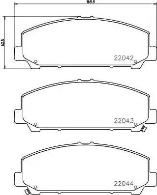 HELLA 8DB 355 021-731 - Kit pastiglie freno, Freno a disco autozon.pro