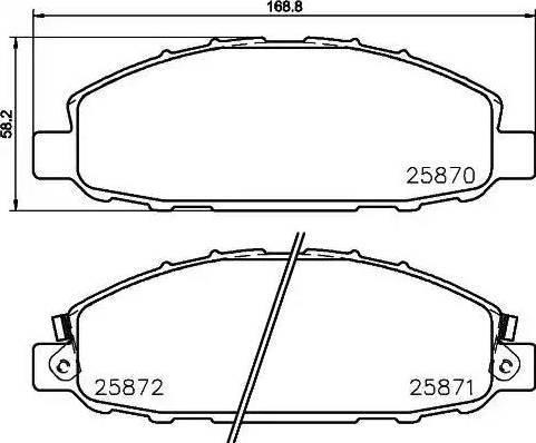 HELLA 8DB 355 021-721 - Kit pastiglie freno, Freno a disco autozon.pro