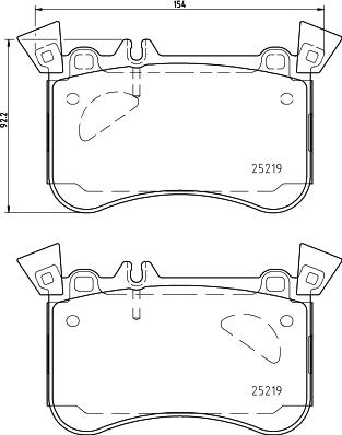 HELLA 8DB 355 021-771 - Kit pastiglie freno, Freno a disco autozon.pro