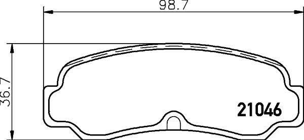 HELLA 8DB 355 028-961 - Kit pastiglie freno, Freno a disco autozon.pro