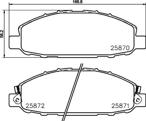 HELLA 8DB 355 028-921 - Kit pastiglie freno, Freno a disco autozon.pro