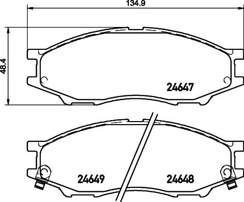 HELLA 8DB 355 028-681 - Kit pastiglie freno, Freno a disco autozon.pro