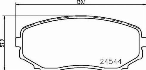 HELLA 8DB 355 013-251 - Kit pastiglie freno, Freno a disco autozon.pro