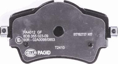 HELLA 8DB 355 023-091 - Kit pastiglie freno, Freno a disco autozon.pro