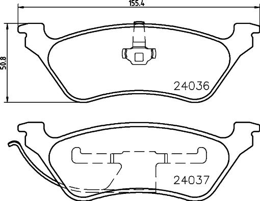 HELLA 8DB 355 023-111 - Kit pastiglie freno, Freno a disco autozon.pro