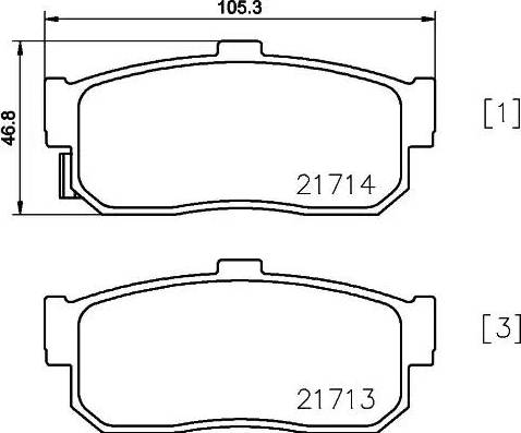 HELLA 8DB 355 023-181 - Kit pastiglie freno, Freno a disco autozon.pro