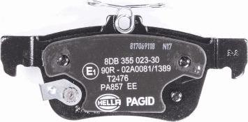 HELLA 8DB 355 023-301 - Kit pastiglie freno, Freno a disco autozon.pro