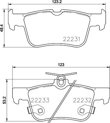 HELLA 8DB 355 023-301 - Kit pastiglie freno, Freno a disco autozon.pro