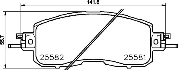 HELLA 8DB 355 023-321 - Kit pastiglie freno, Freno a disco autozon.pro