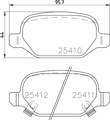 HELLA 8DB 355 023-271 - Kit pastiglie freno, Freno a disco autozon.pro