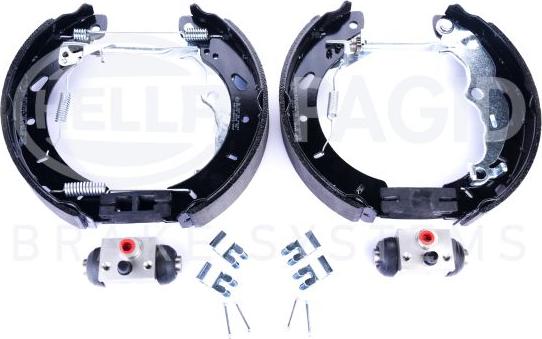 HELLA 8DB 355 022-461 - Kit ganasce freno autozon.pro