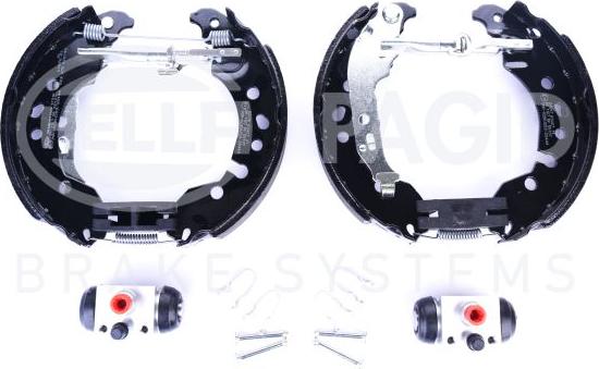 HELLA 8DB 355 022-481 - Kit ganasce freno autozon.pro