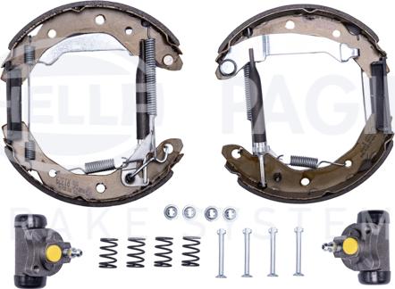 HELLA 8DB 355 022-661 - Kit ganasce freno autozon.pro