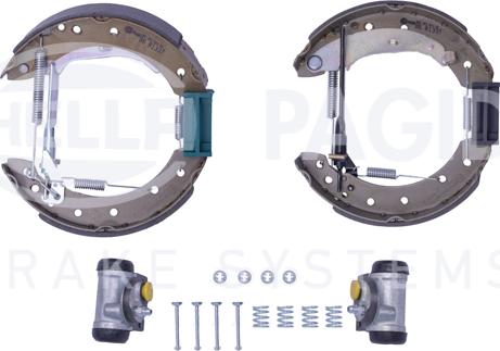 HELLA 8DB 355 022-681 - Kit ganasce freno autozon.pro