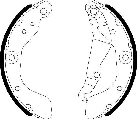 HELLA 8DB 355 022-141 - Kit ganasce freno autozon.pro