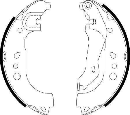 HELLA 8DB 355 022-131 - Kit ganasce freno autozon.pro