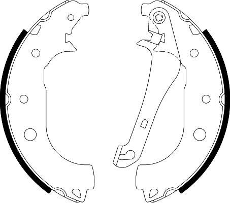 HELLA 8DB 355 022-231 - Kit ganasce freno autozon.pro