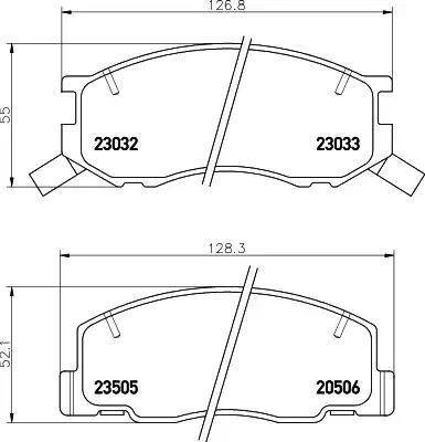 HELLA 8DB 355 009-481 - Kit pastiglie freno, Freno a disco autozon.pro