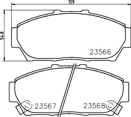 HELLA 8DB 355 027-681 - Kit pastiglie freno, Freno a disco autozon.pro