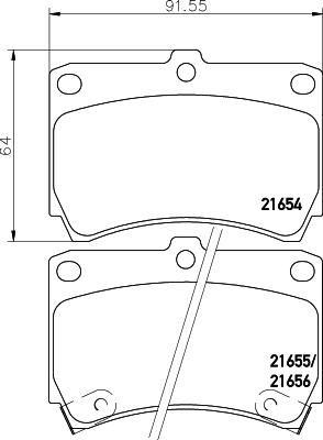 HELLA 8DB 355 027-141 - Kit pastiglie freno, Freno a disco autozon.pro