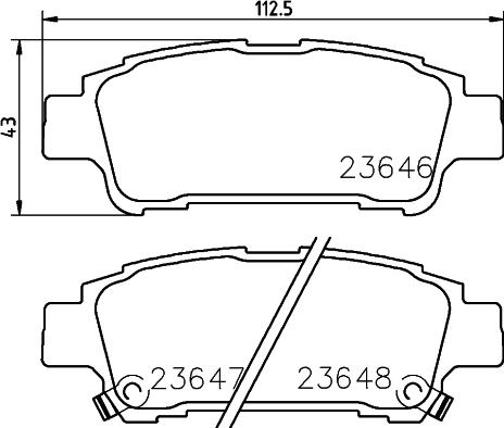 HELLA 8DB 355 027-781 - Kit pastiglie freno, Freno a disco autozon.pro