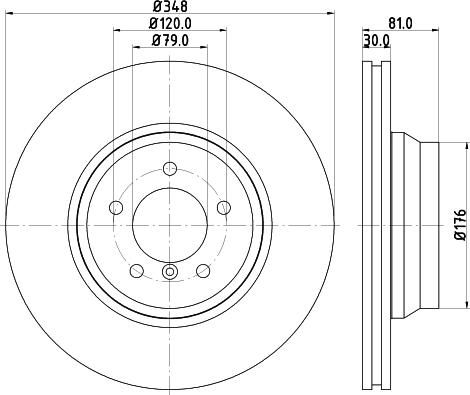 HELLA 8DD 355 129-781 - Discofreno autozon.pro