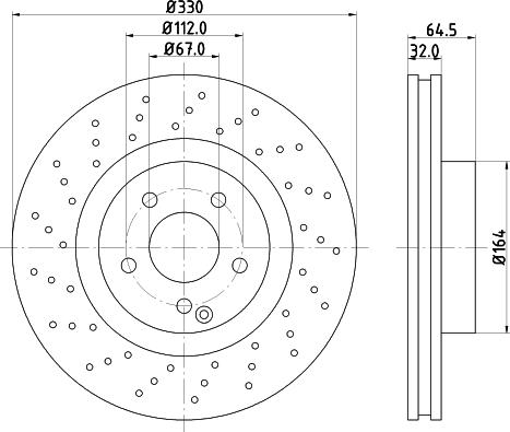 HELLA 8DD 355 109-472 - Discofreno autozon.pro