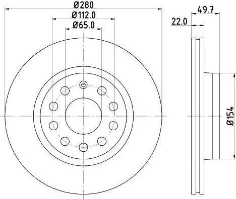 HELLA 8DD 355 109-551 - Discofreno autozon.pro