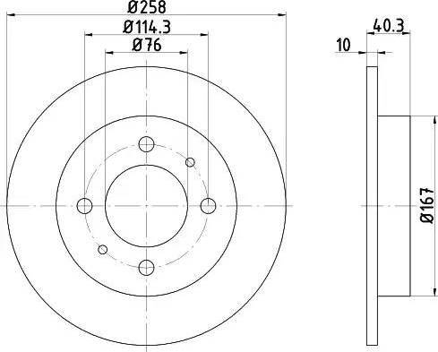 HELLA 8DD 355 109-061 - Discofreno autozon.pro