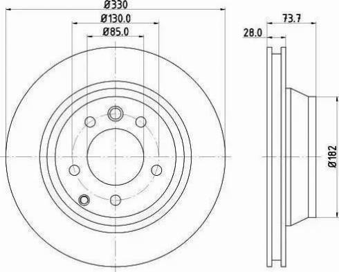 HELLA 8DD 355 121-111 - Discofreno autozon.pro