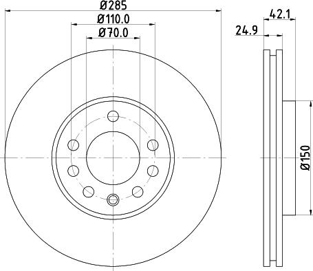 HELLA 8DD 355 109-241 - Discofreno autozon.pro