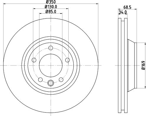 HELLA 8DD 355 109-762 - Discofreno autozon.pro