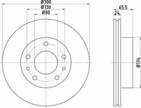 HELLA 8DD 355 104-431 - Discofreno autozon.pro