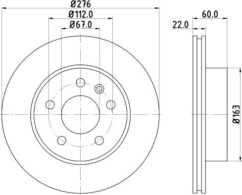 HELLA 8DD 355 104-521 - Discofreno autozon.pro