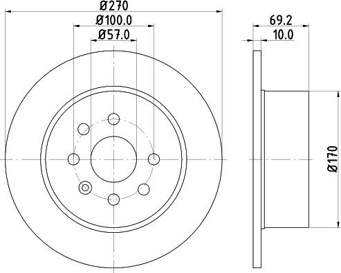 HELLA 8DD 355 104-661 - Discofreno autozon.pro