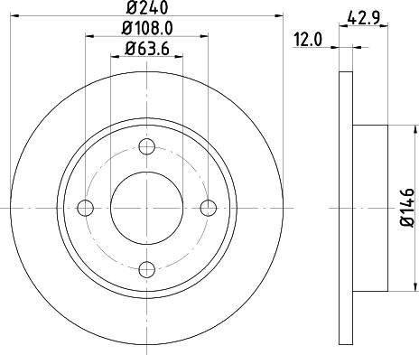 HELLA 8DD 355 104-631 - Discofreno autozon.pro