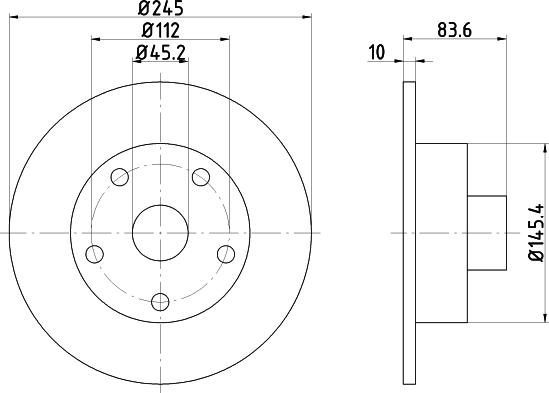 HELLA 8DD 355 104-231 - Discofreno autozon.pro