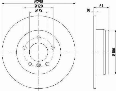 HELLA 8DD 355 104-801 - Discofreno autozon.pro