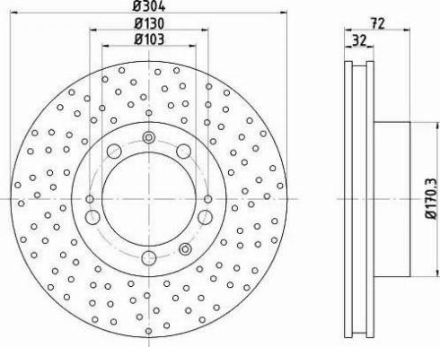 HELLA 8DD 355 104-731 - Discofreno autozon.pro